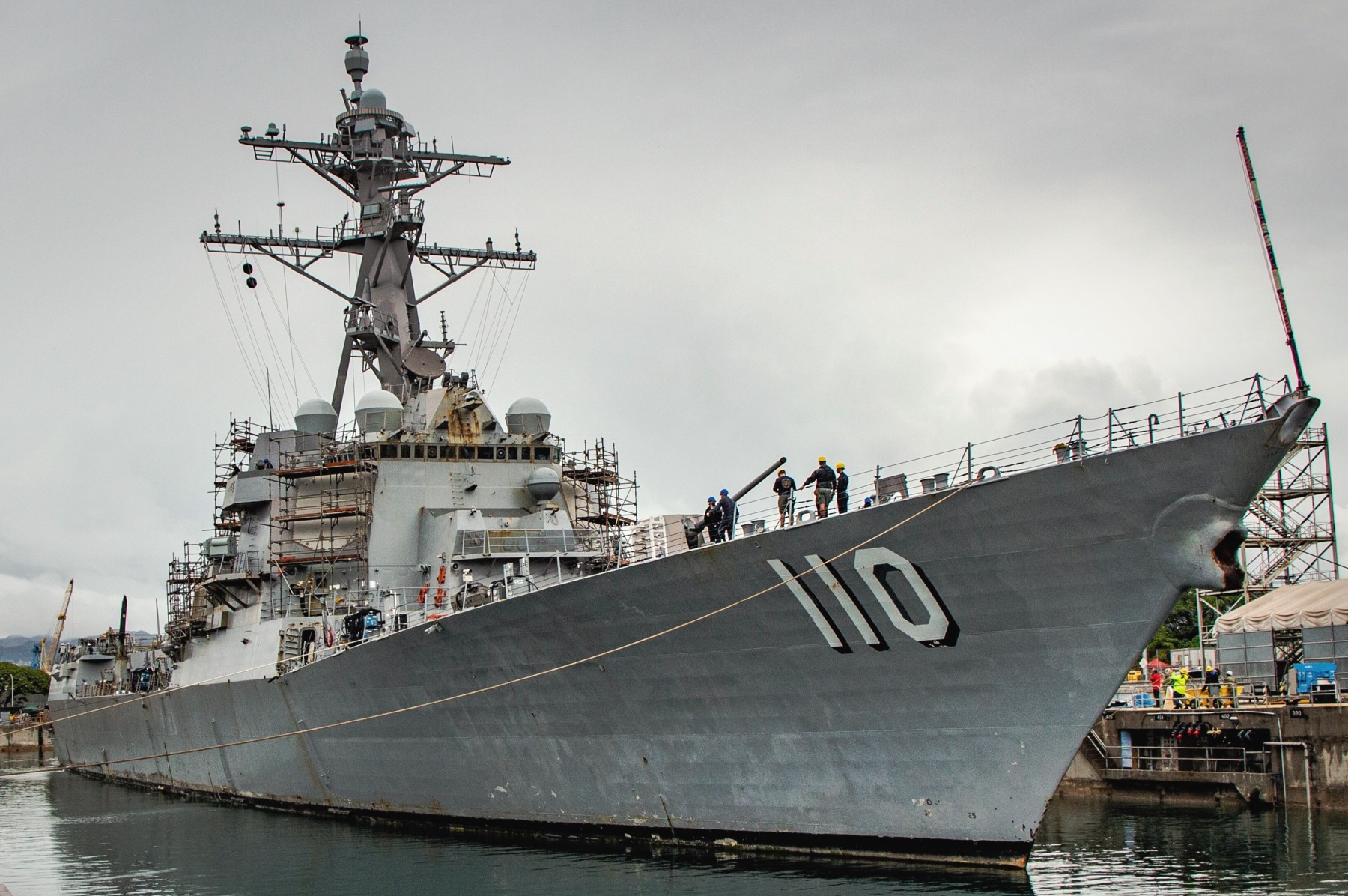 ddg-110 uss william p. lawrence arleigh burke class guided missile destroyer aegis us navy pearl harbor naval shipyard phnsy imf 78