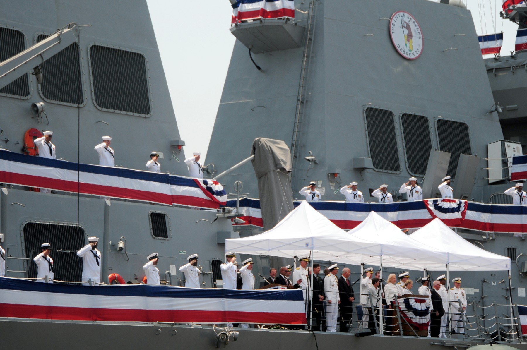 ddg-110 uss william p. lawrence arleigh burke class guided missile destroyer aegis us navy commissioning ceremony mobile alabama 42