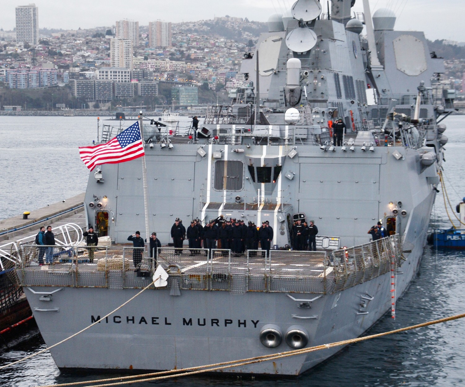ddg-112 uss michael murphy arleigh burke class guided missile destroyer aegis us navy valparaiso chile 61