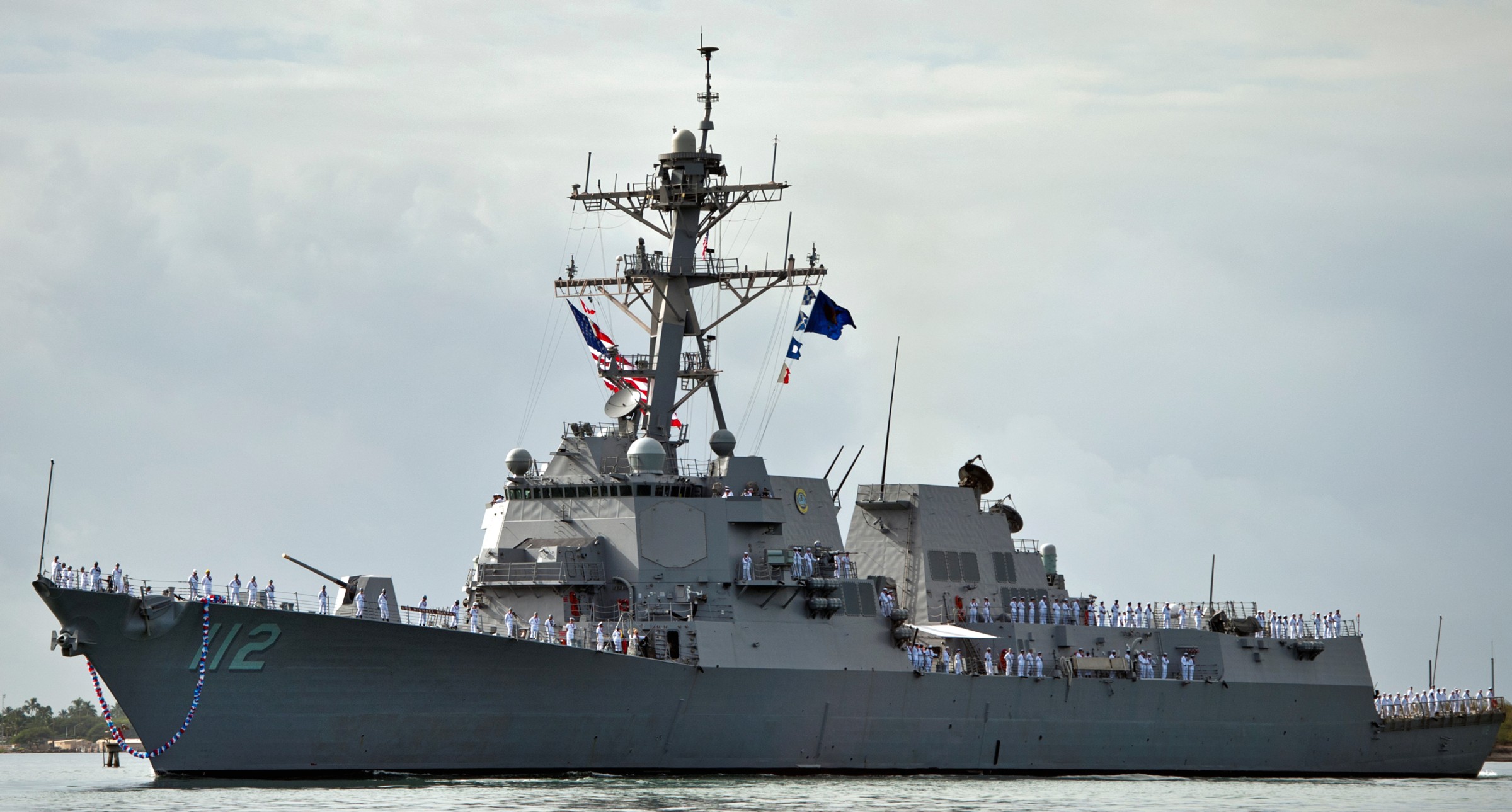 ddg-112 uss michael murphy arleigh burke class guided missile destroyer aegis us navy joint base pearl harbor hickam hawaii 73p