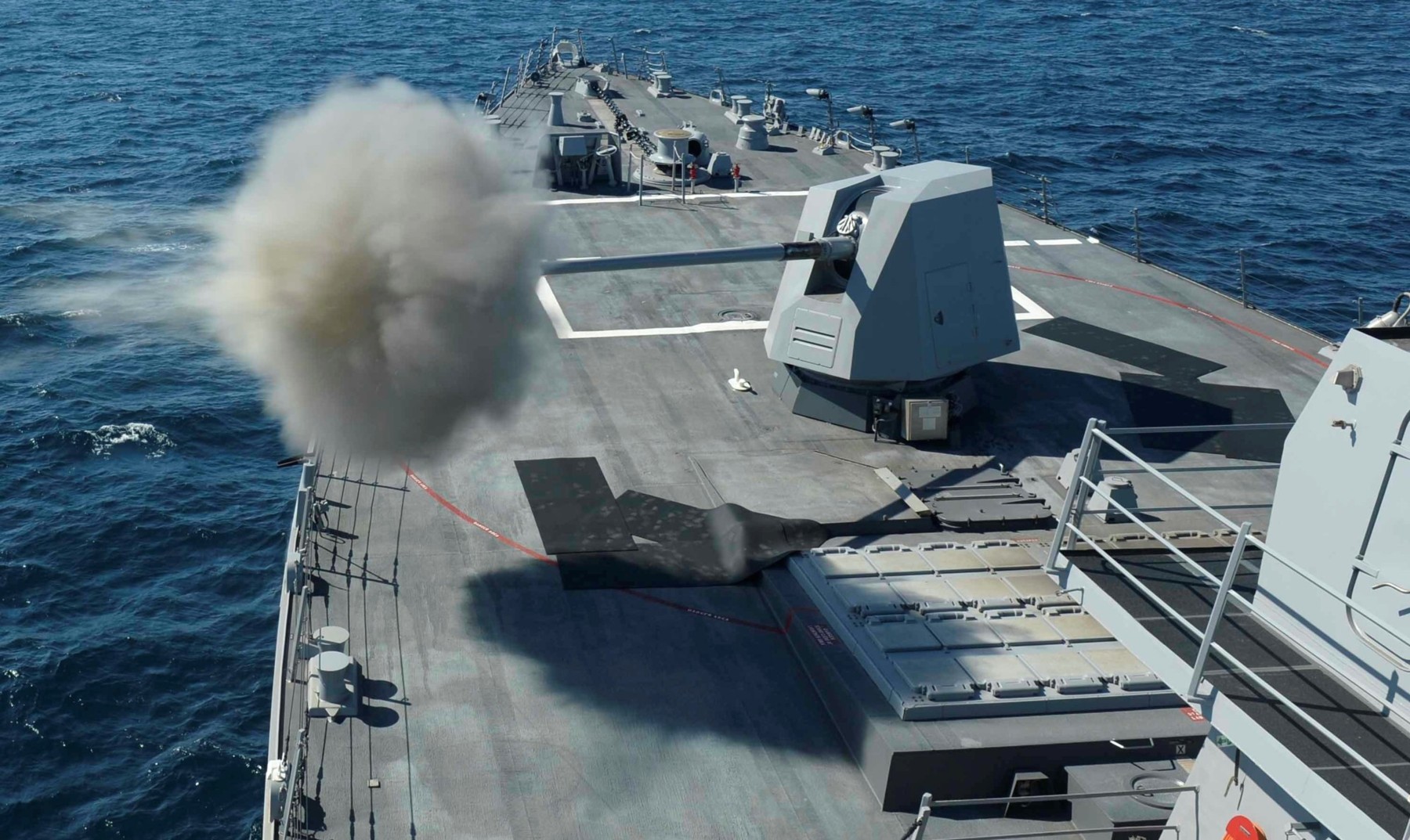 ddg-113 uss john finn arleigh burke class guided missile destroyer us navy aegis 11 mk.45 gun fire trials