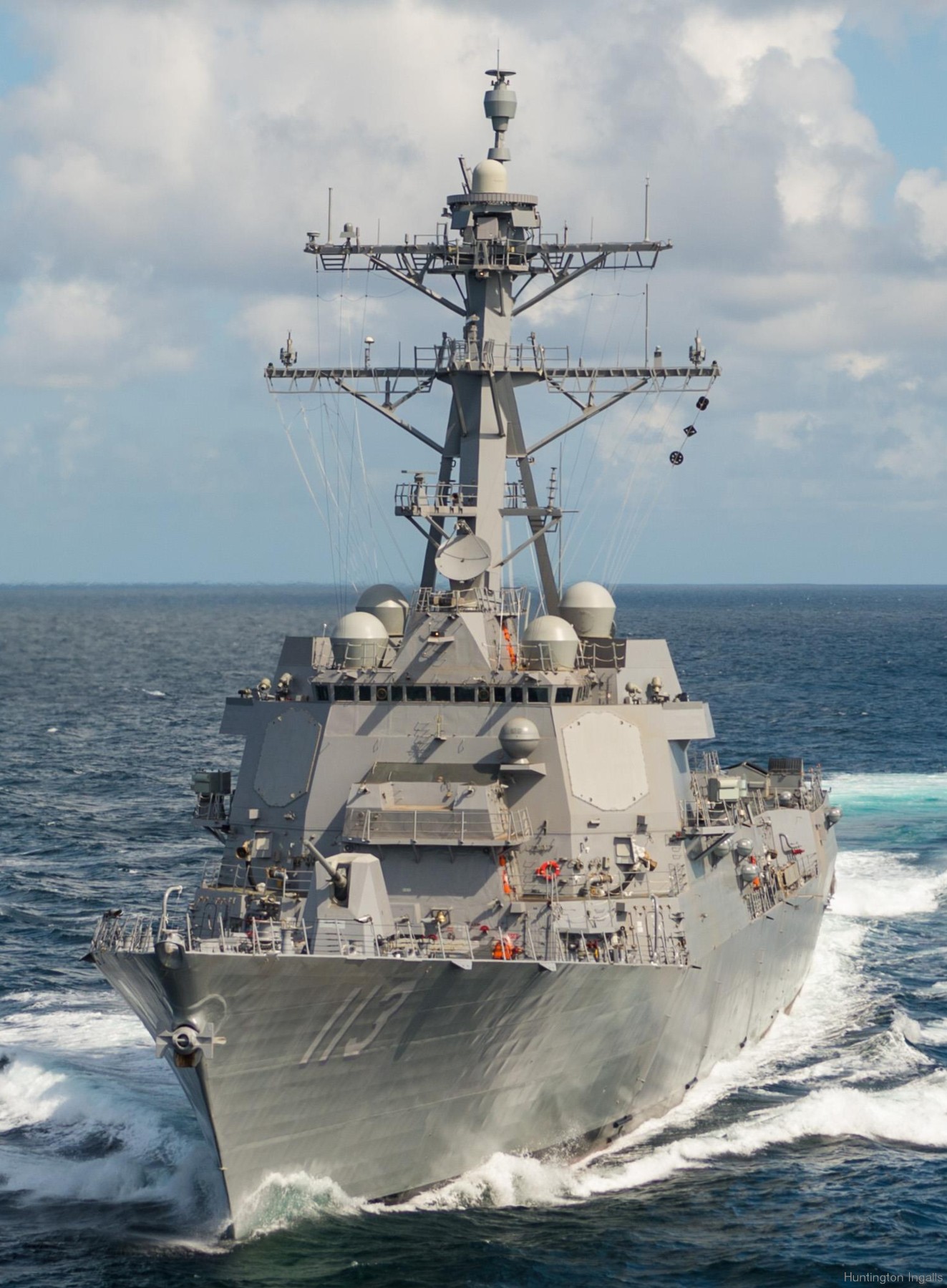 ddg-113 uss john finn arleigh burke class guided missile destroyer us navy aegis 23 trials huntington ingalls