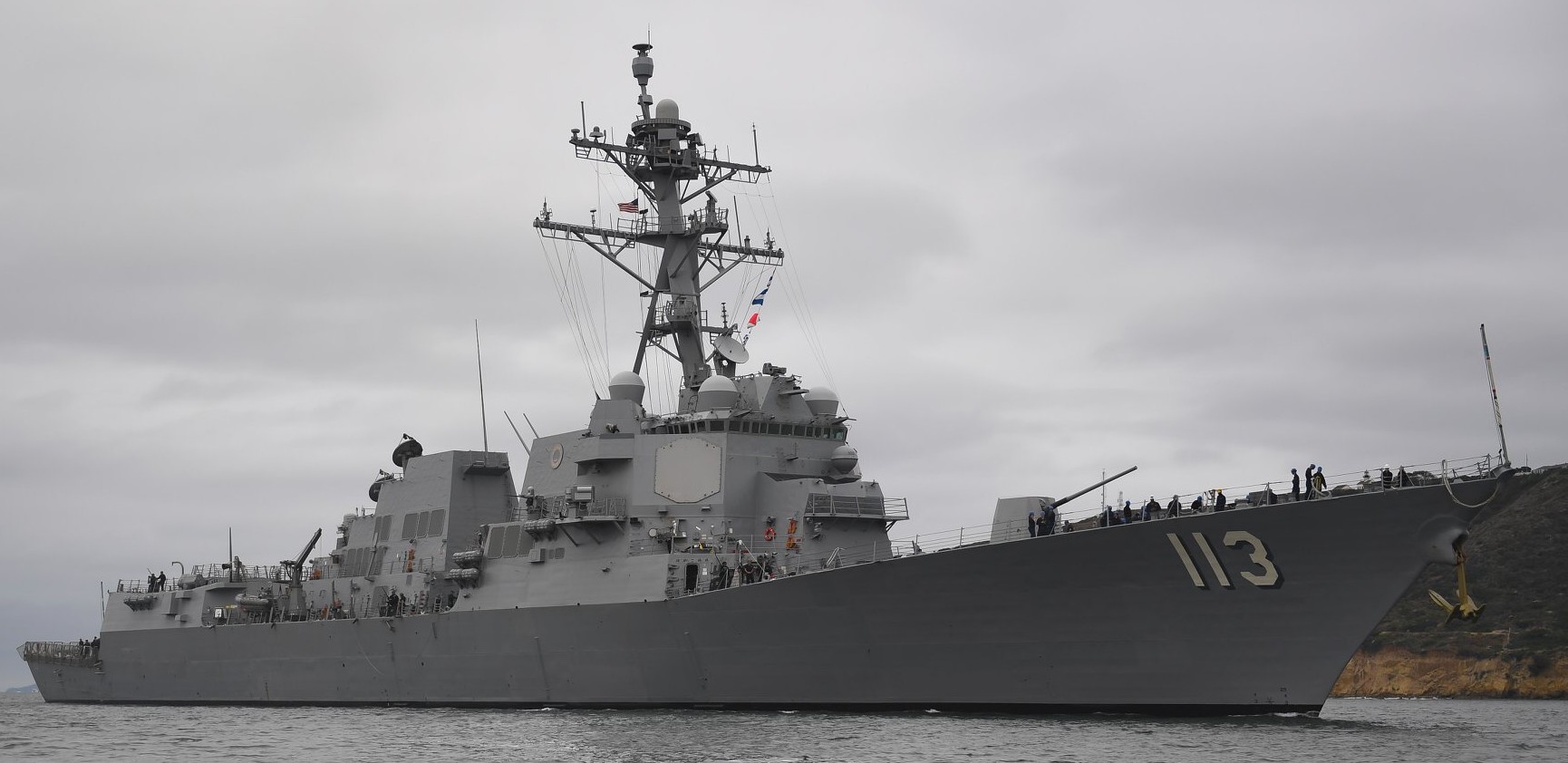 ddg-113 uss john finn arleigh burke class guided missile destroyer us navy aegis 33 san diego