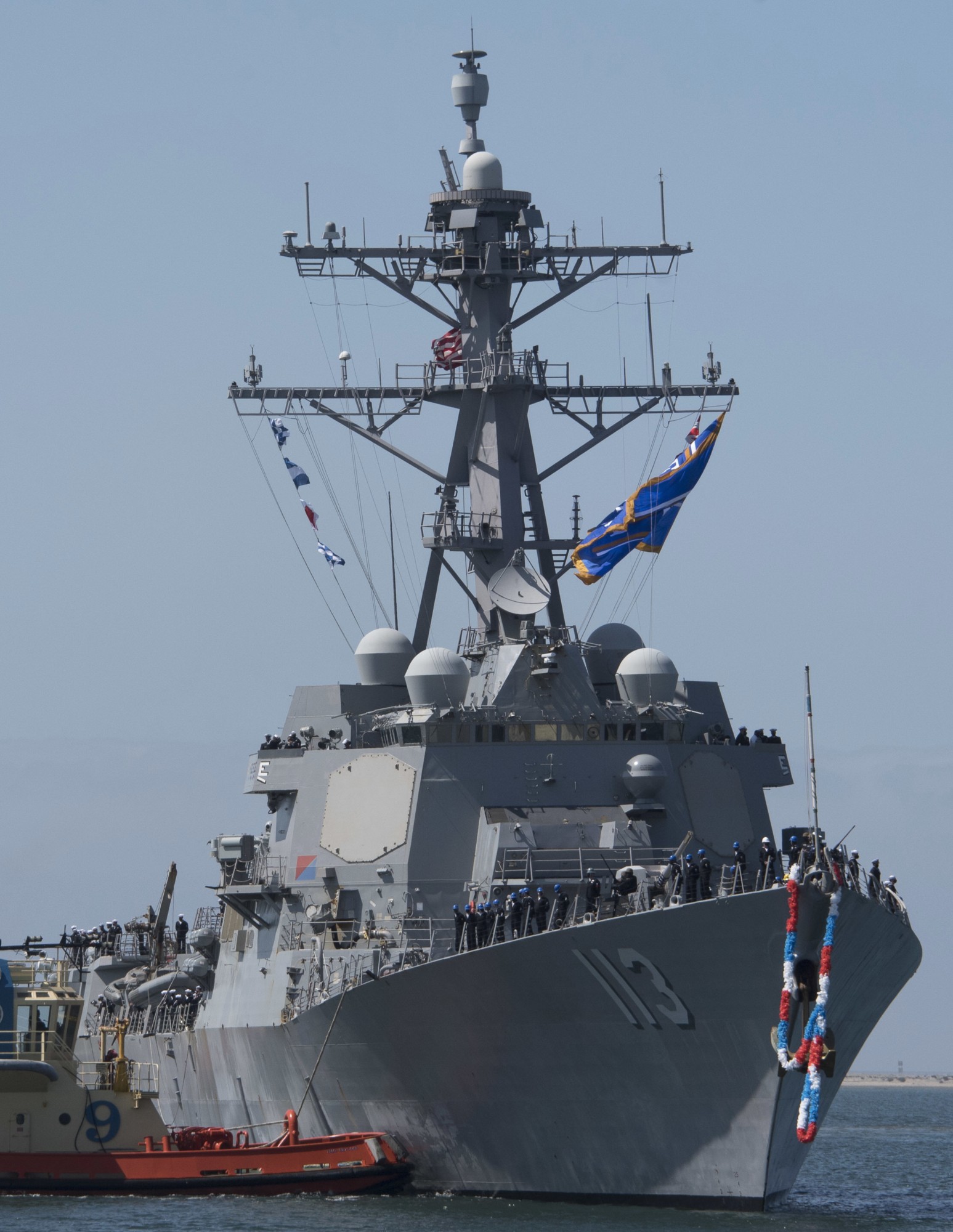 ddg-113 uss john finn arleigh burke class guided missile destroyer us navy aegis 58 naval base san diego