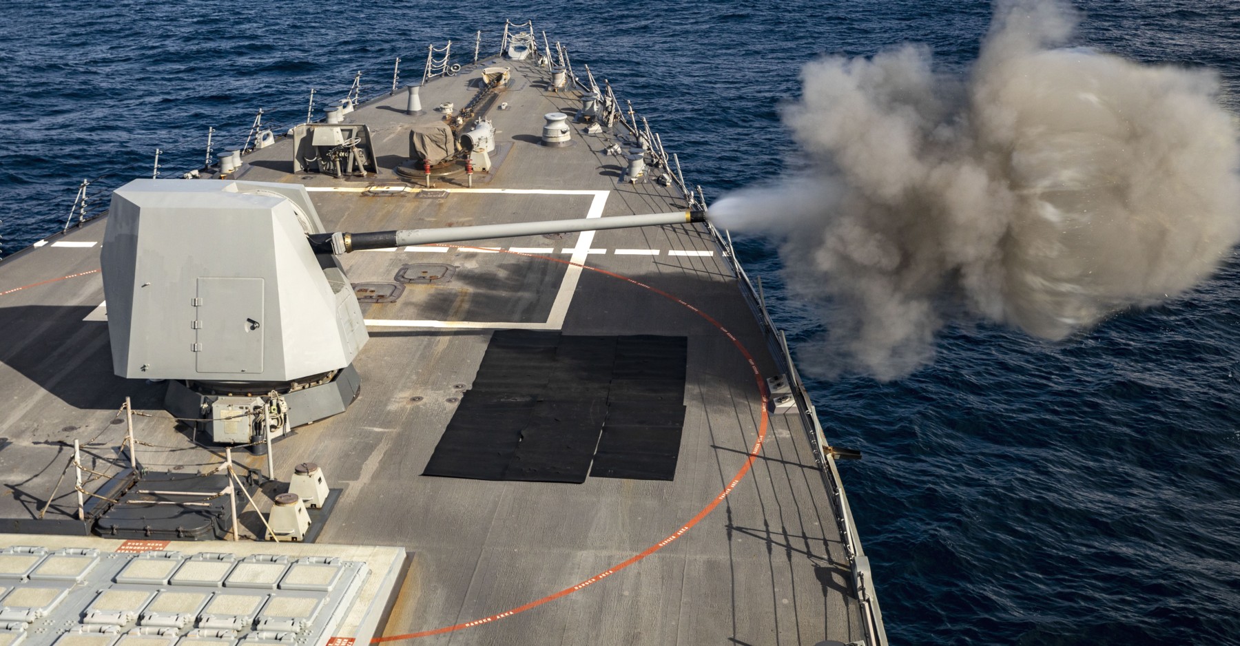 ddg-113 uss john finn arleigh burke class guided missile destroyer mk.45 mod.4 gun fire 69