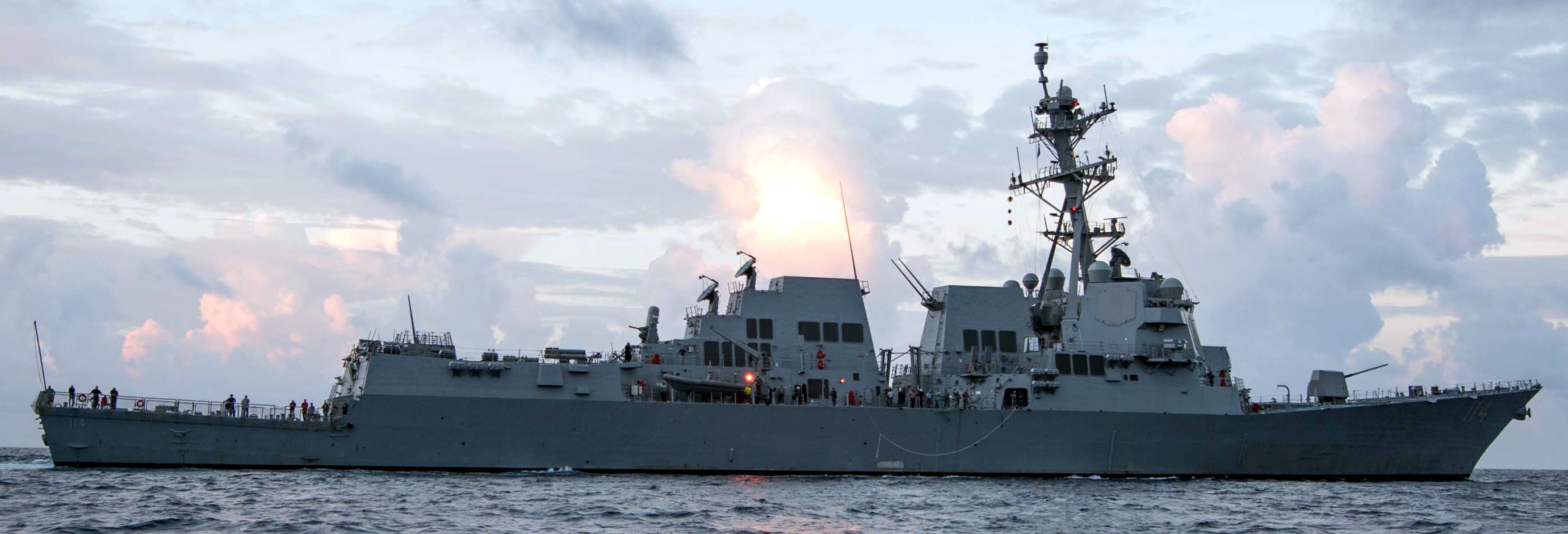 ddg-114 uss ralph johnson arleigh burke class guided missile destroyer us navy aegis 04 builder's trials