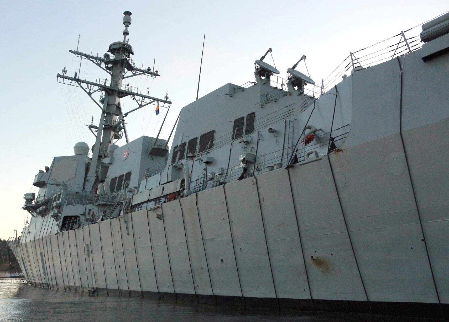 ddg-114 uss ralph johnson arleigh burke class guided missile destroyer us navy aegis 18 deperming