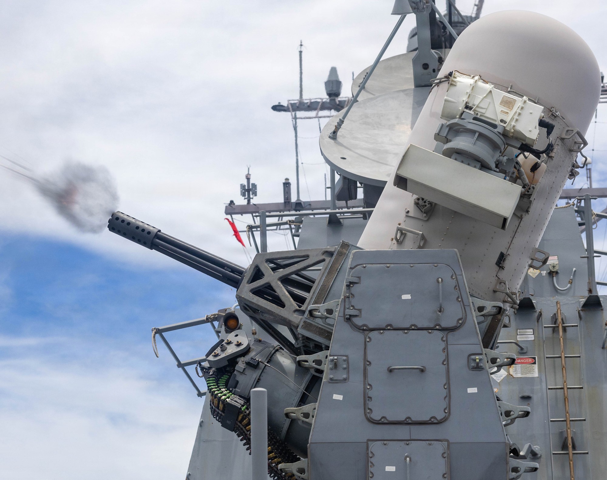 uss rafael peralta ddg-115 guided missile destroyer mk.15 phalanx ciws fire exercise 2026 89
