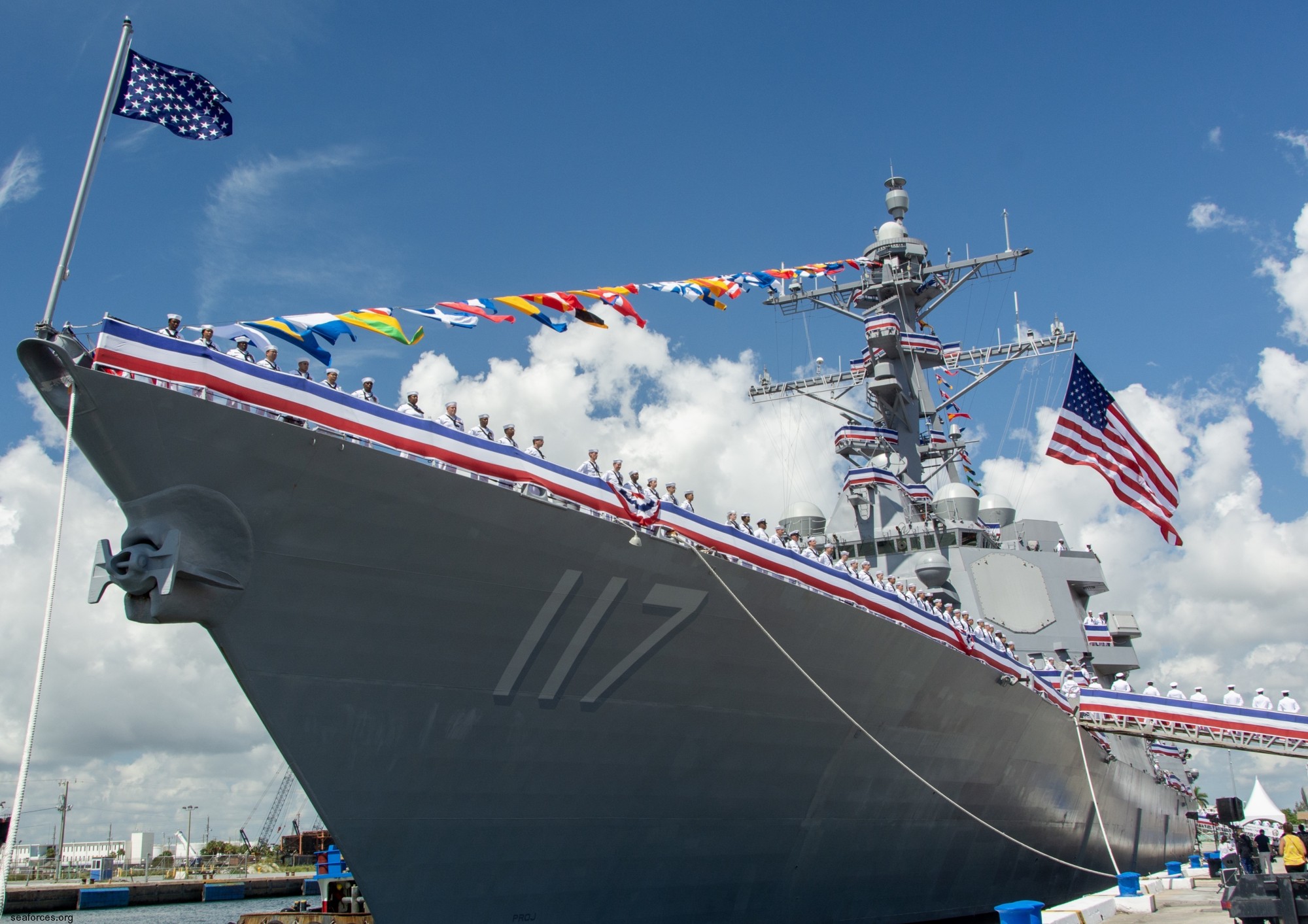 ddg-117 uss paul ignatius arleigh burke class guided missile destroyer us navy aegis 05 commissioning port everglades florida