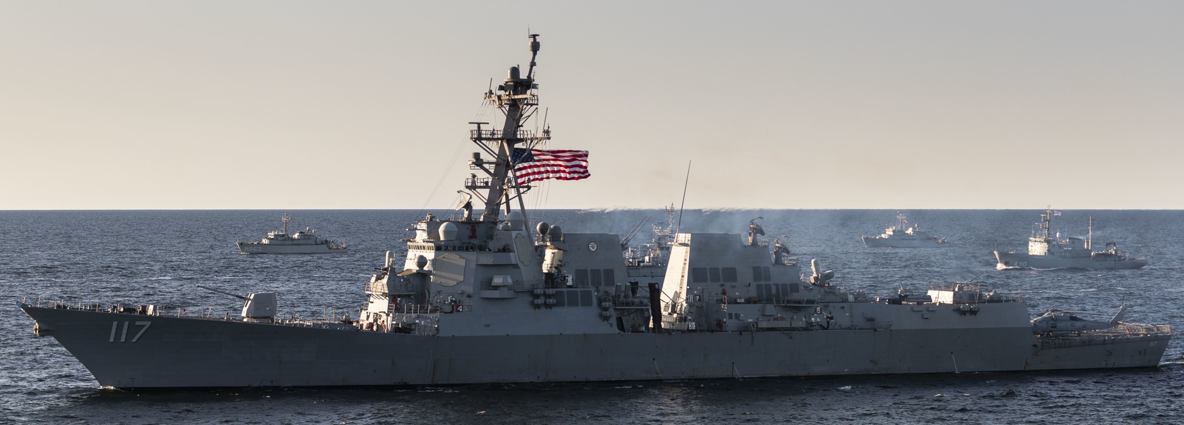 ddg-117 uss paul ignatius arleigh burke class guided missile destroyer nato exercise baltops 62