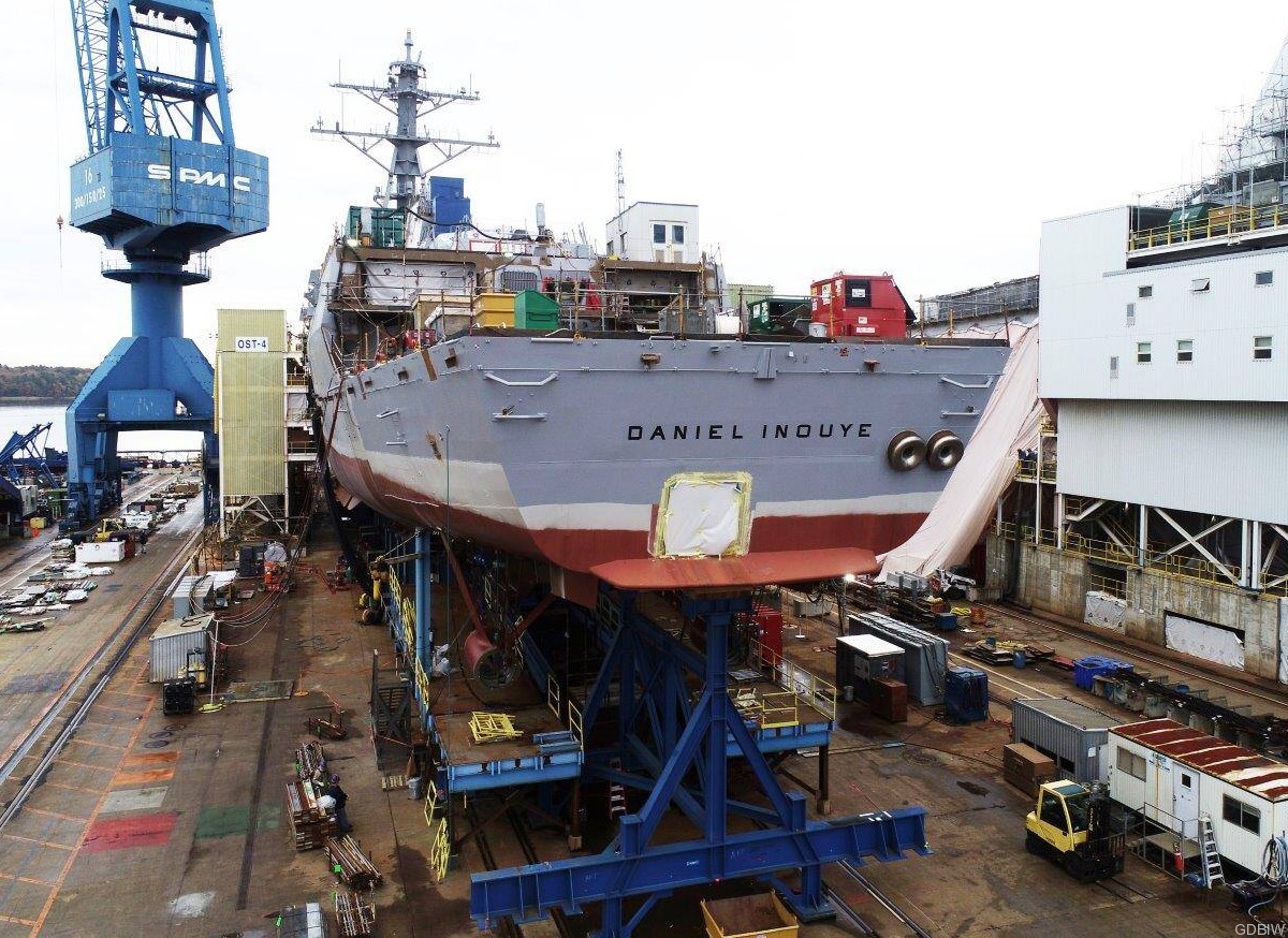 ddg-118 uss daniel inouye arleigh burke class guided missile destroyer us navy aegis bath gdbiw 04