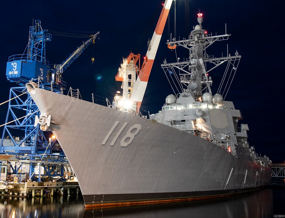 ddg-118 uss daniel inouye arleigh burke class guided missile destroyer us navy aegis bath gdbiw 07