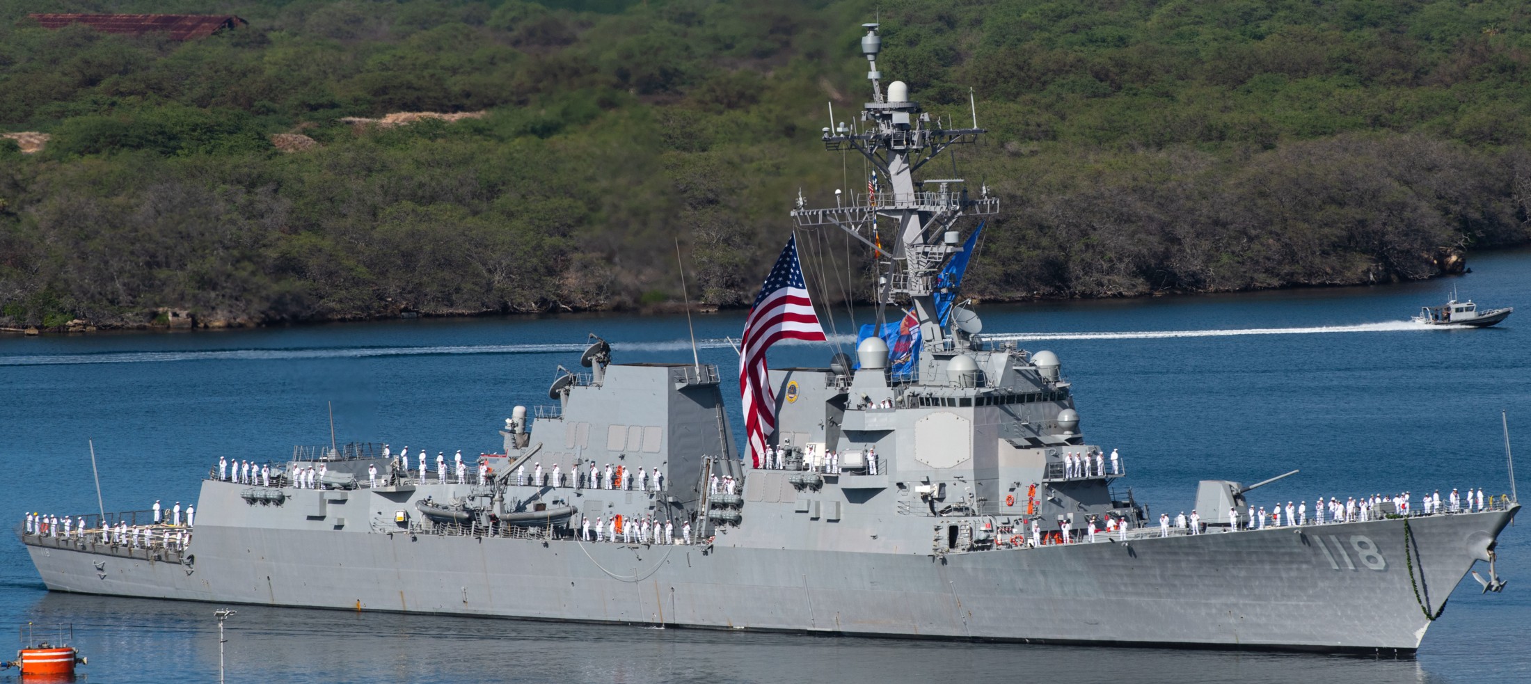 ddg-118 uss daniel inouye arleigh burke class guided missile destroyer us navy aegis bath gdbiw 18 pearl harbor hawaii