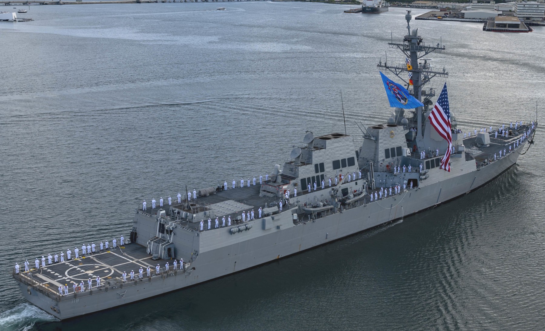 ddg-118 uss daniel inouye arleigh burke class guided missile destroyer us navy aegis bath gdbiw 22