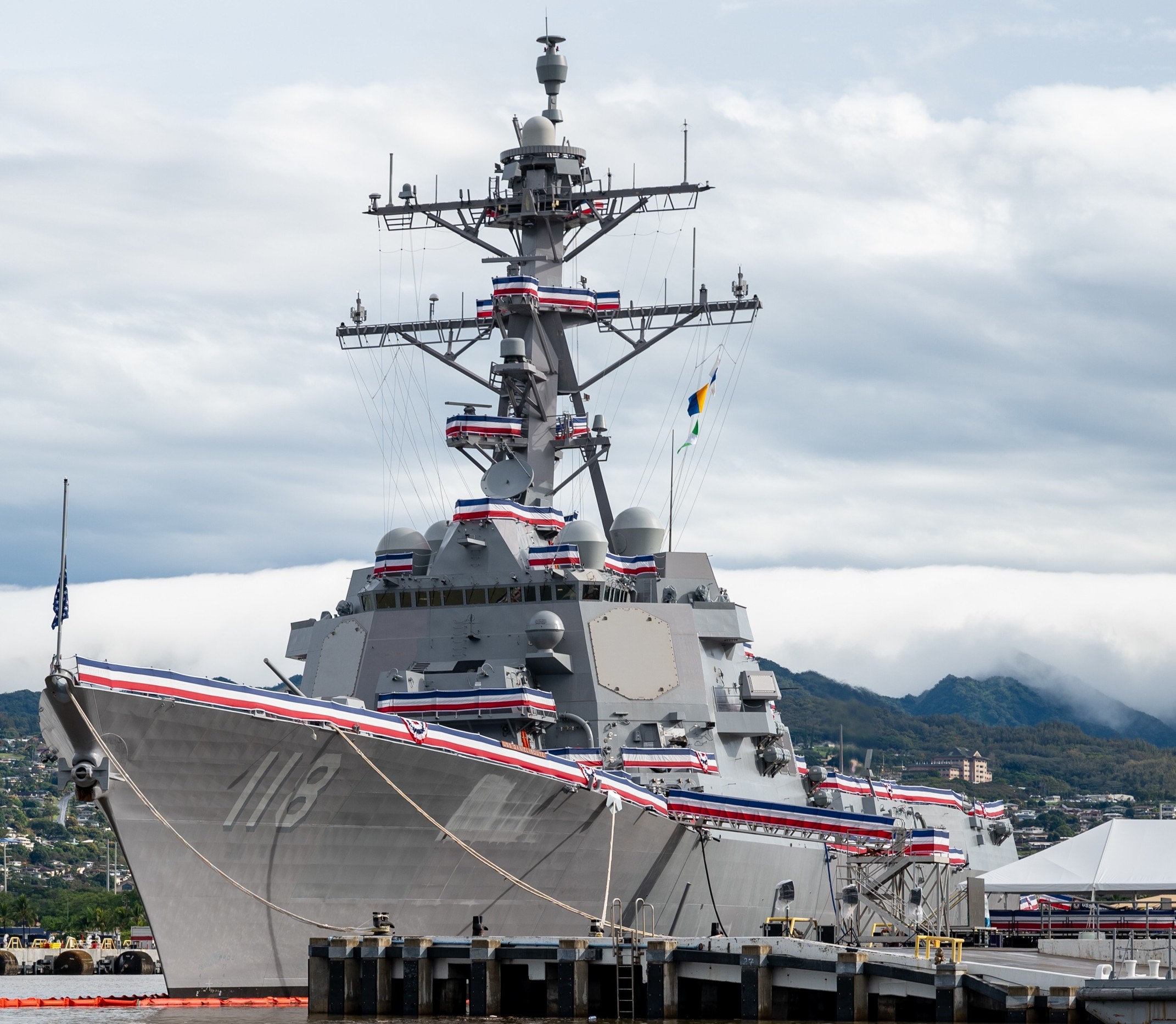 ddg-118 uss daniel inouye arleigh burke class guided missile destroyer us navy joint base pearl harbor hickam honolulu hawaii 26