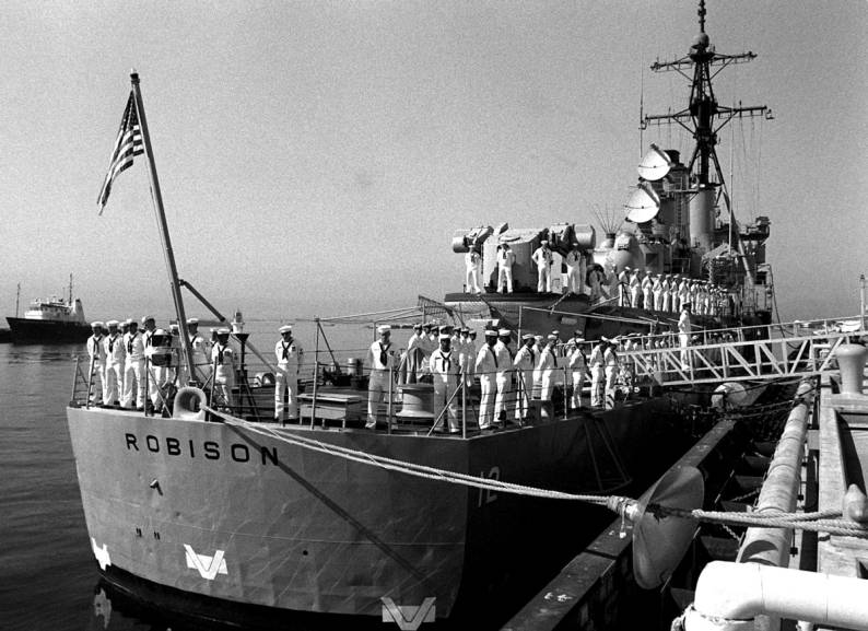 DDG-12 USS Robison - Charles F. Adams class guided missile destroyer decommissioning