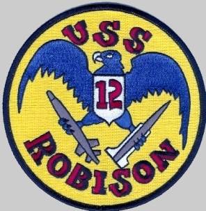 DDG-12 USS Robison patch crest insignia