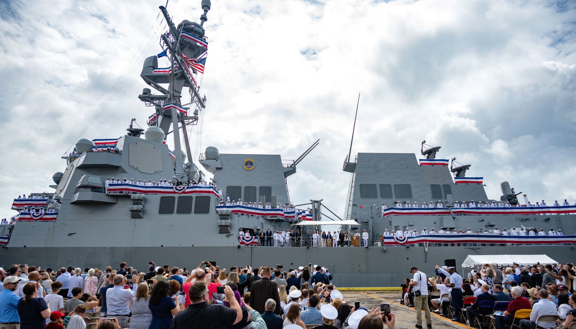 ddg-120 uss carl m. levin arleigh burke class guided missile destroyer aegis us navy commissioning baltimore maryland 38