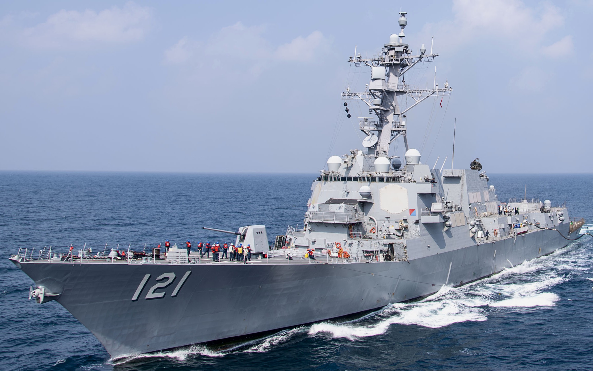 uss frank e. petersen jr. ddg-121 guided missile destroyer 42