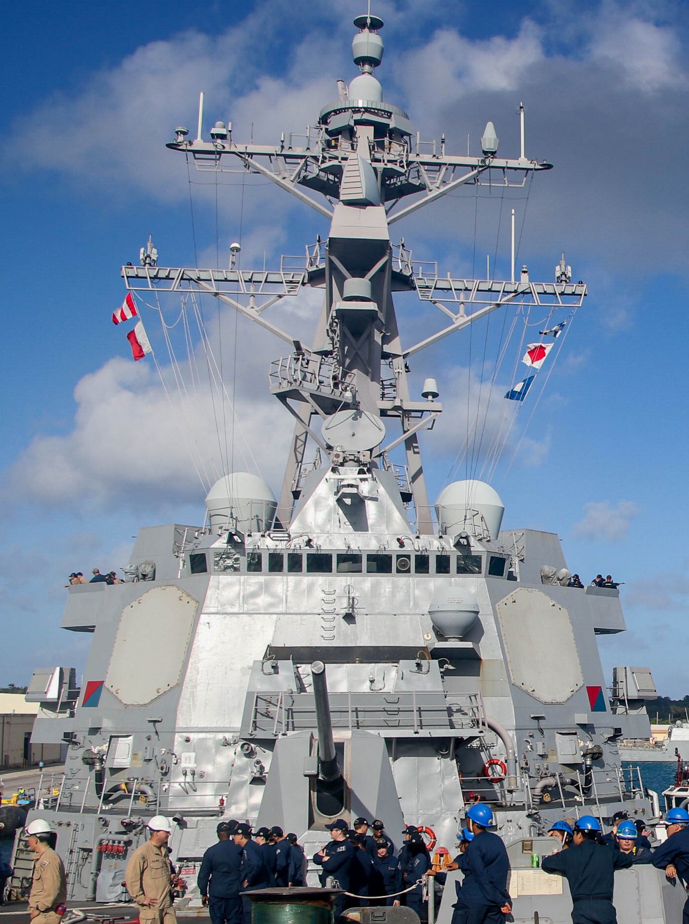 uss frank e. petersen jr. ddg-121 guided missile destroyer naval base guam apra harbor 2025 45