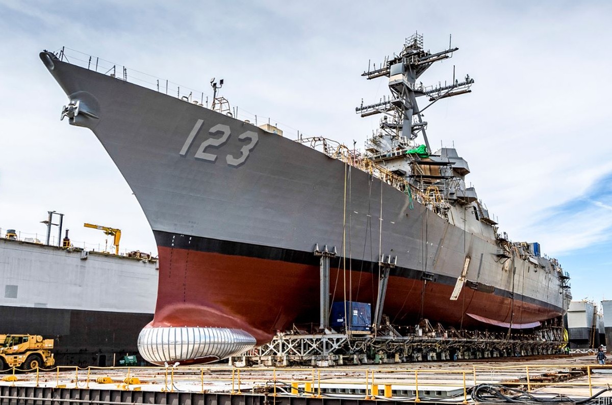 ddg-123 uss lenah h. sutcliffe higbee arleigh burke class guided missile destroyer aegis hii ingalls us navy 06