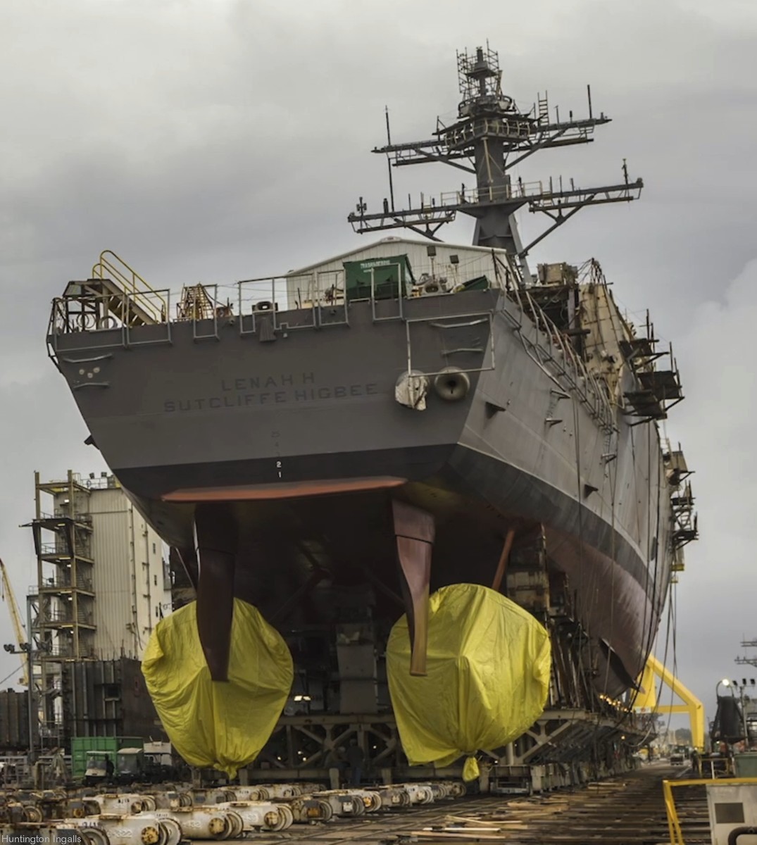 ddg-123 uss lenah h. sutcliffe higbee arleigh burke class guided missile destroyer aegis hii ingalls us navy 12