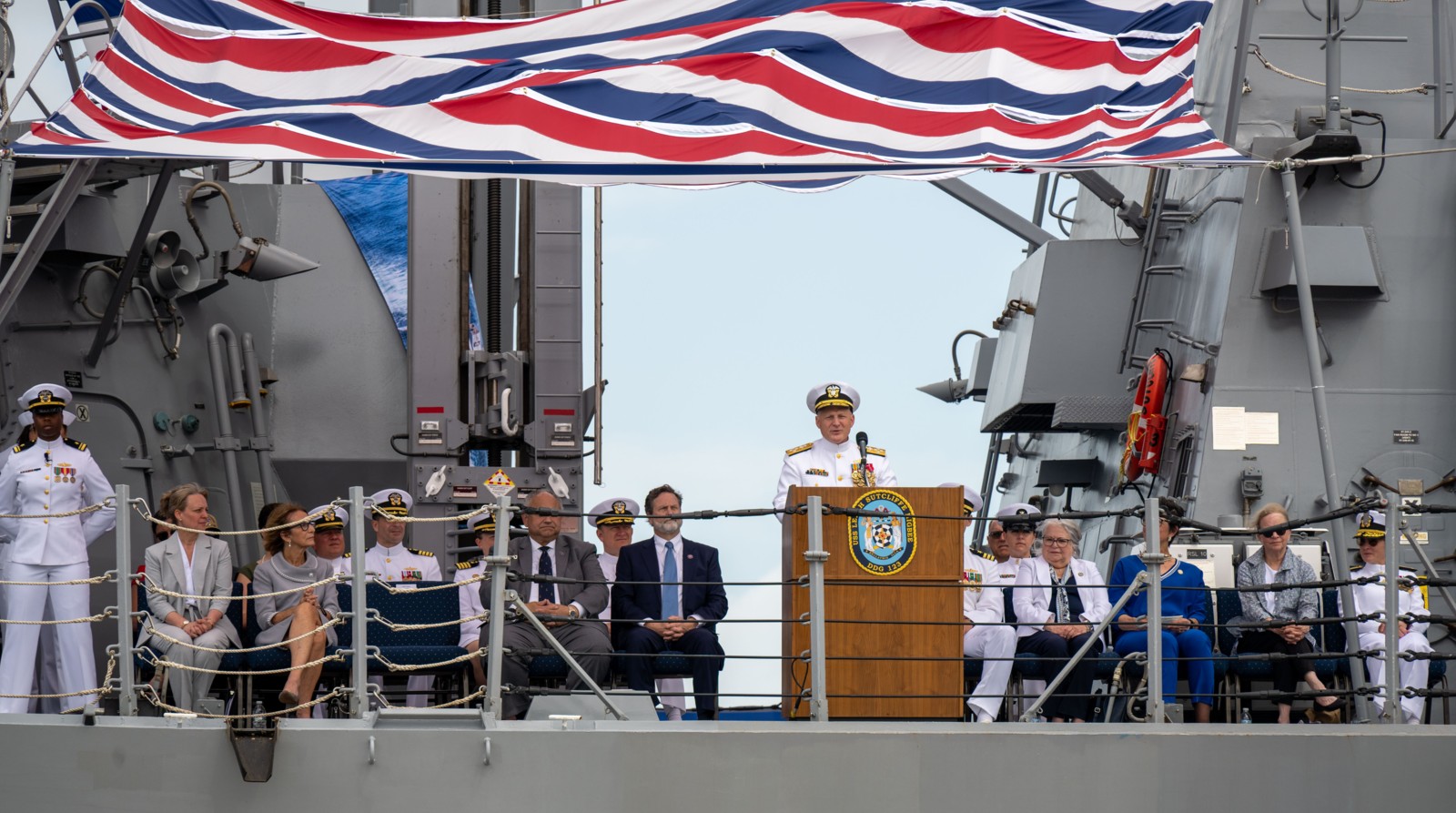 ddg-123 uss lenah h. sutcliffe higbee arleigh burke class guided missile destroyer aegis us navy commissioning ceremony key west 22