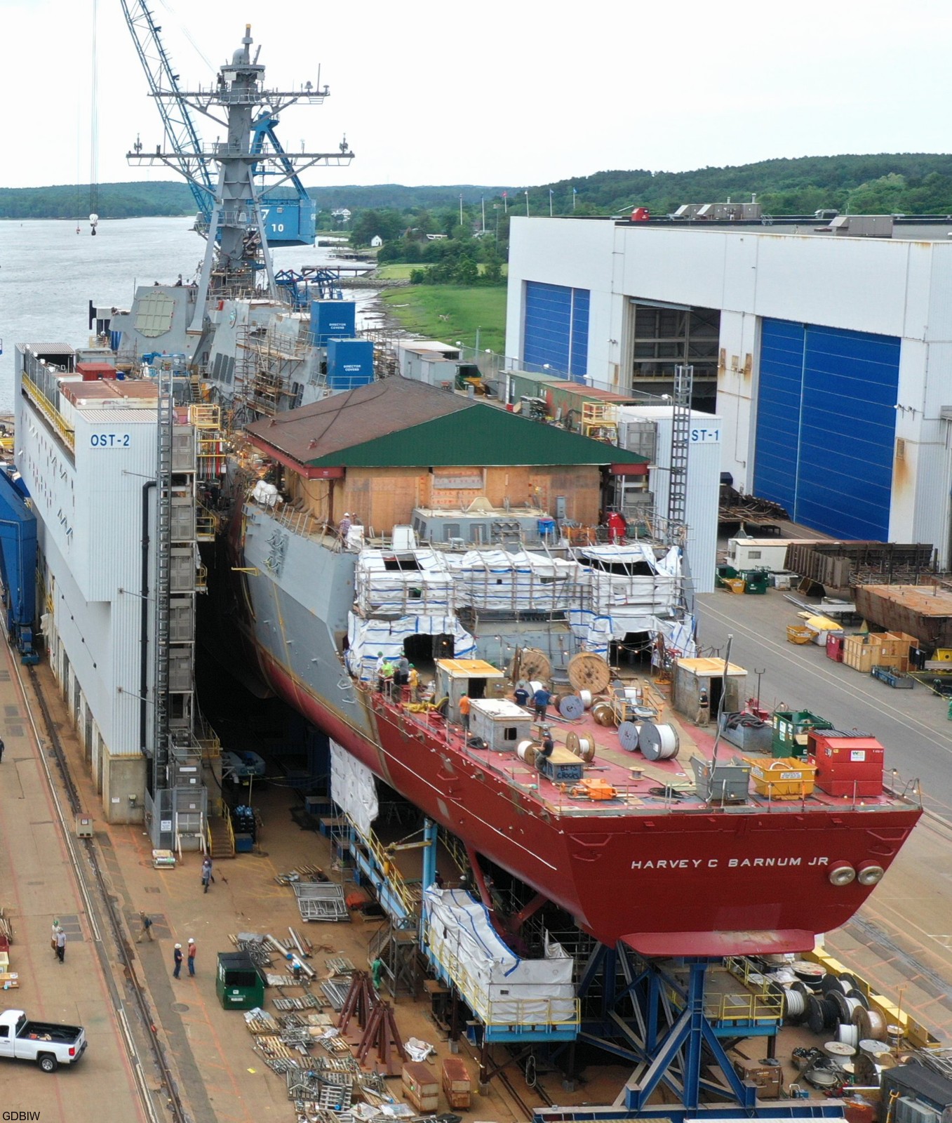 ddg-124 uss harvey c. barnum arleigh burke class guided missile destroyer aegis us navy gdbiw bath maine 03