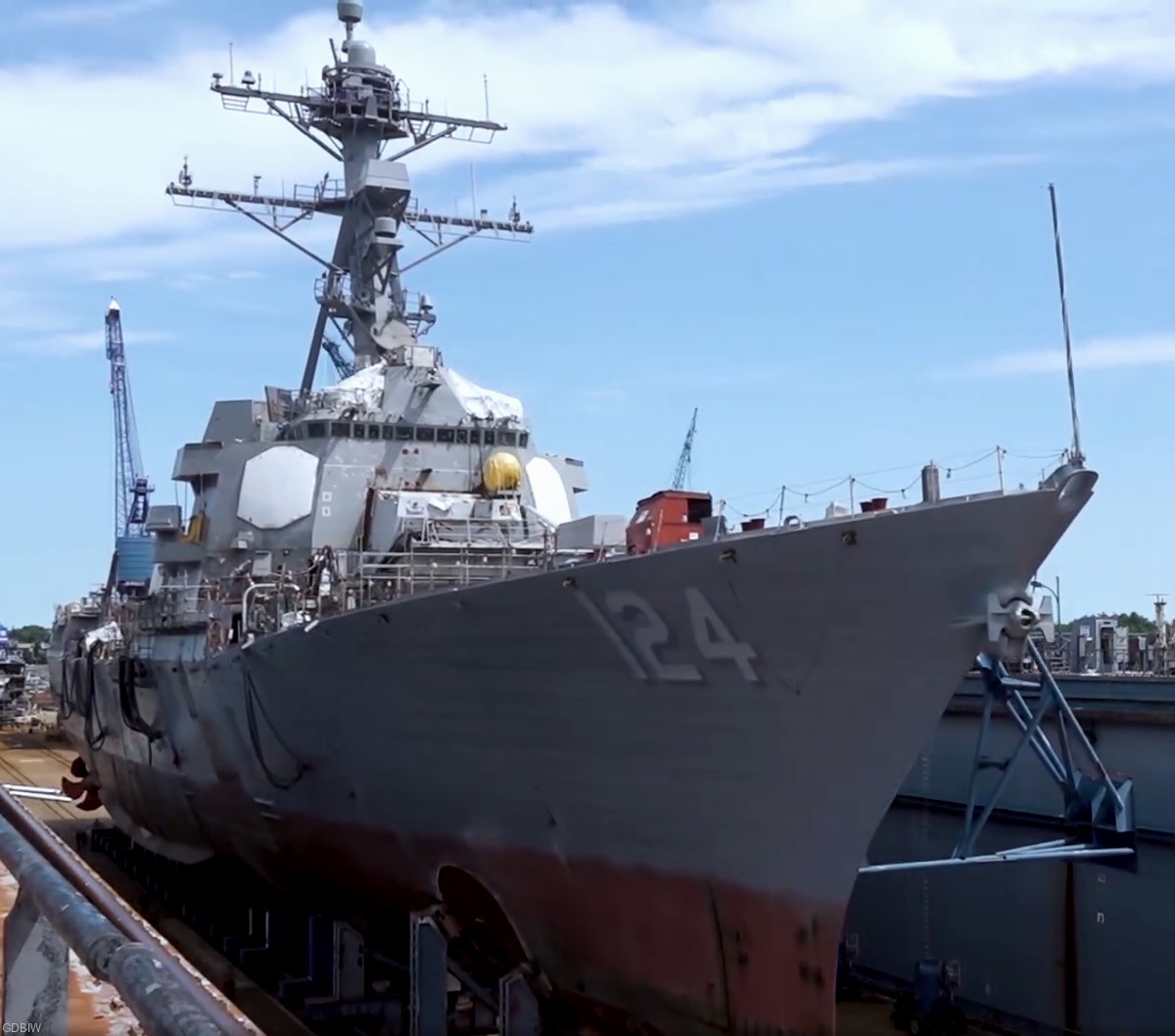 ddg-124 uss harvey c. barnum arleigh burke class guided missile destroyer aegis us navy gdbiw launching bath maine 10