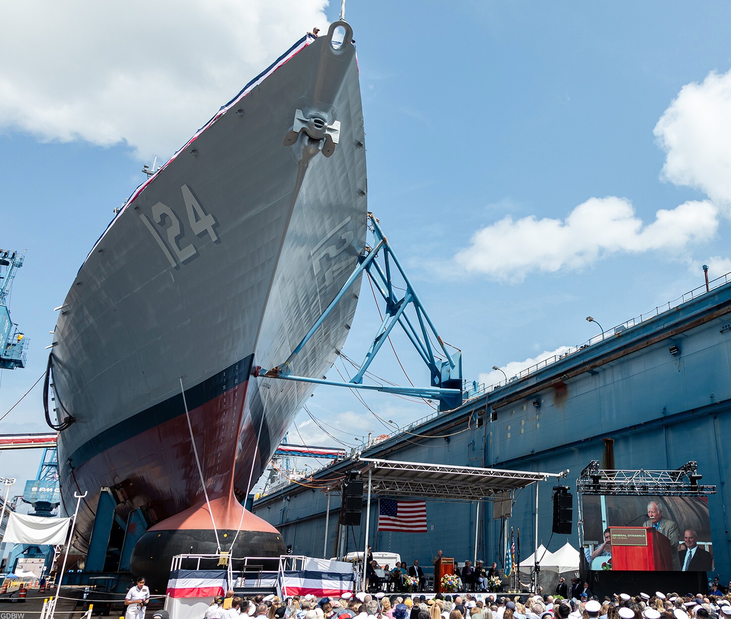 ddg-124 uss harvey c. barnum arleigh burke class guided missile destroyer aegis us navy christening ceremony bath maine 16