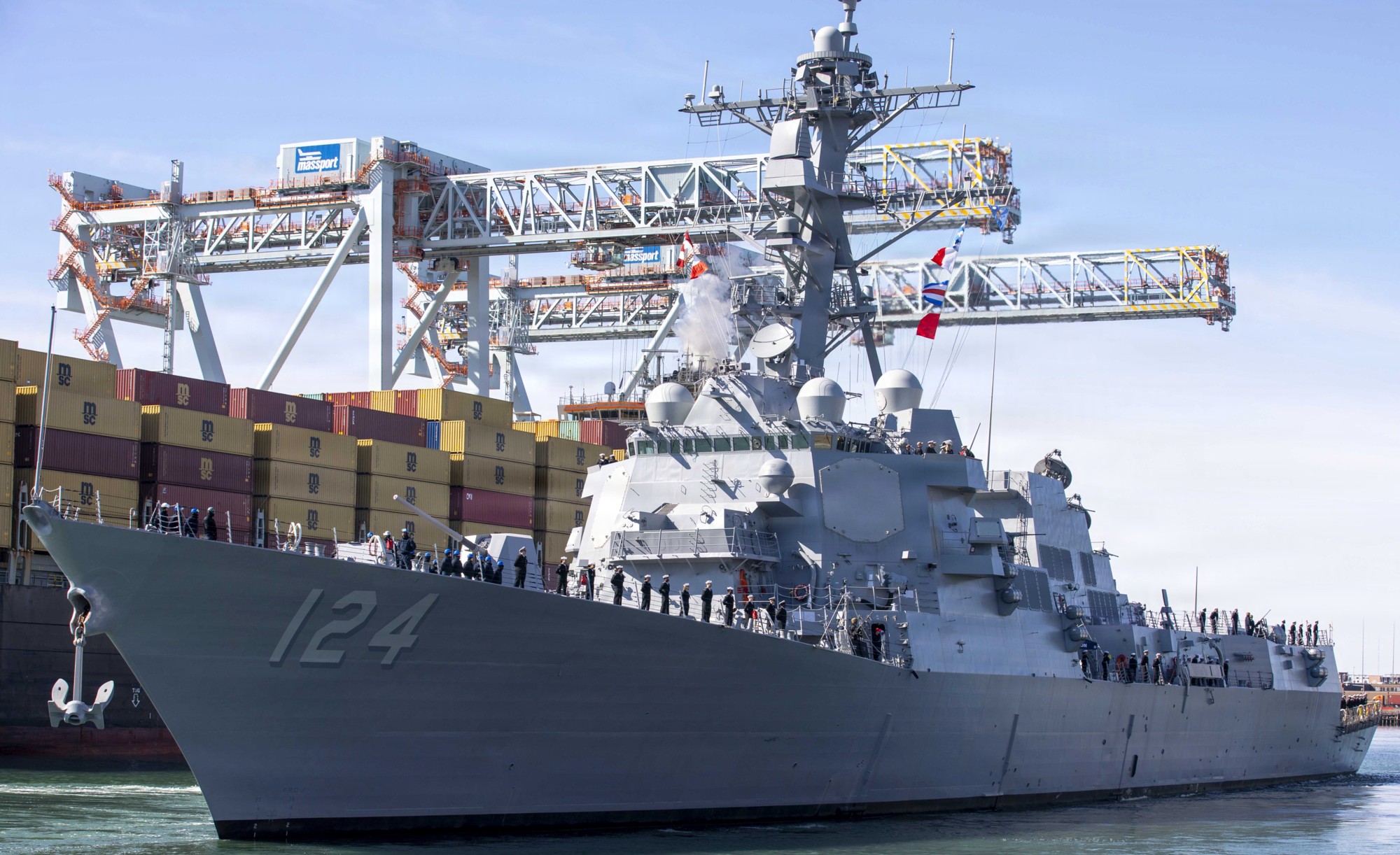 ddg-124 uss harvey c. barnum arleigh burke class guided missile destroyer aegis boston massachusetts port visit 2026 28