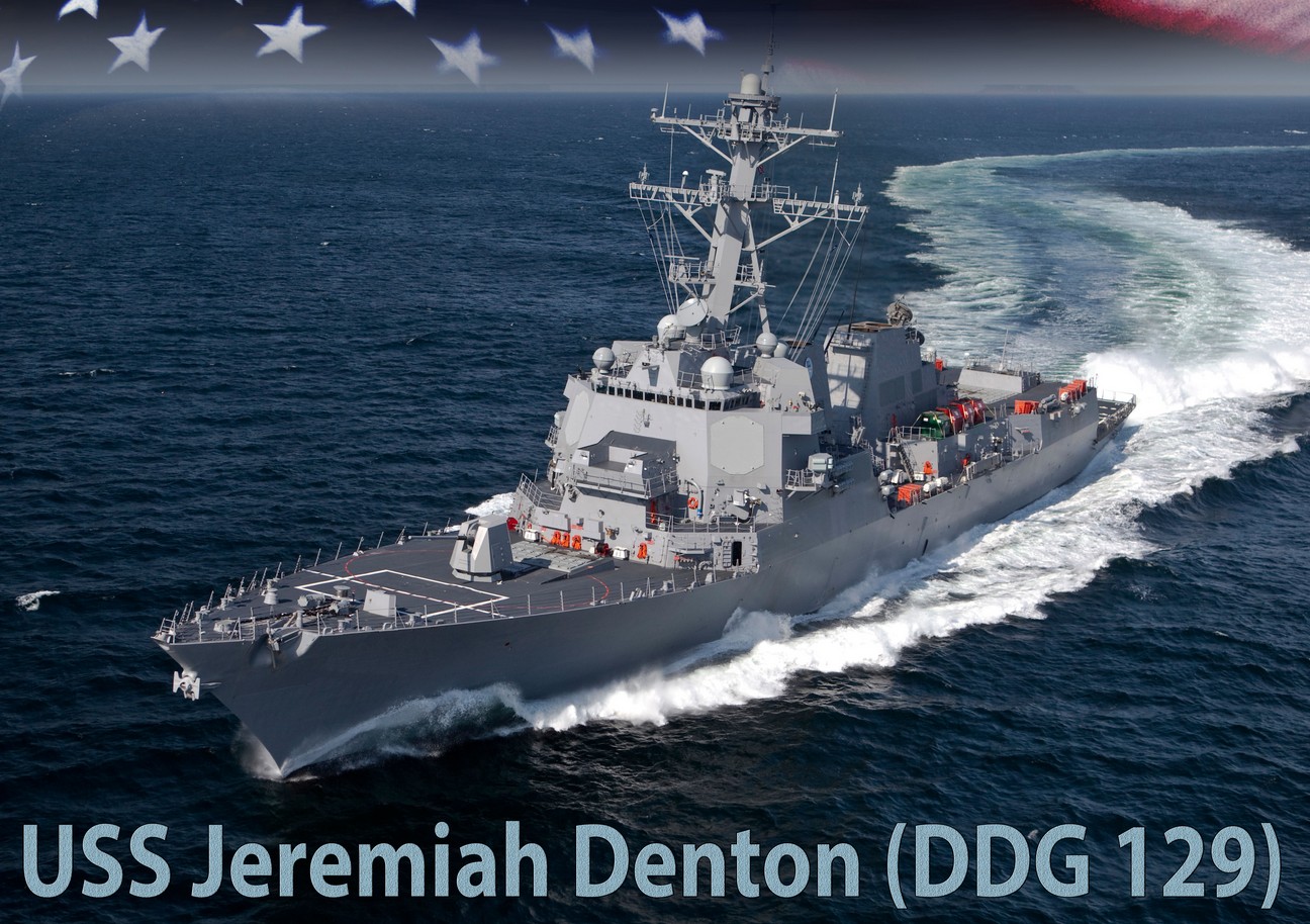 ddg-130 uss jeremiah denton arleigh burke class guided missile destroyer us navy aegis huntington ingalls 02x