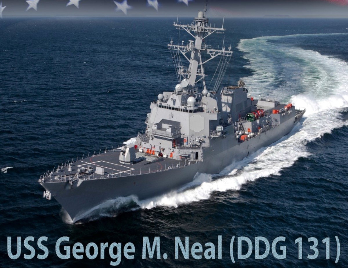 ddg-131 uss george m. neal arleigh burke class guided missile destroyer us navy aegis huntington ingalls 02x