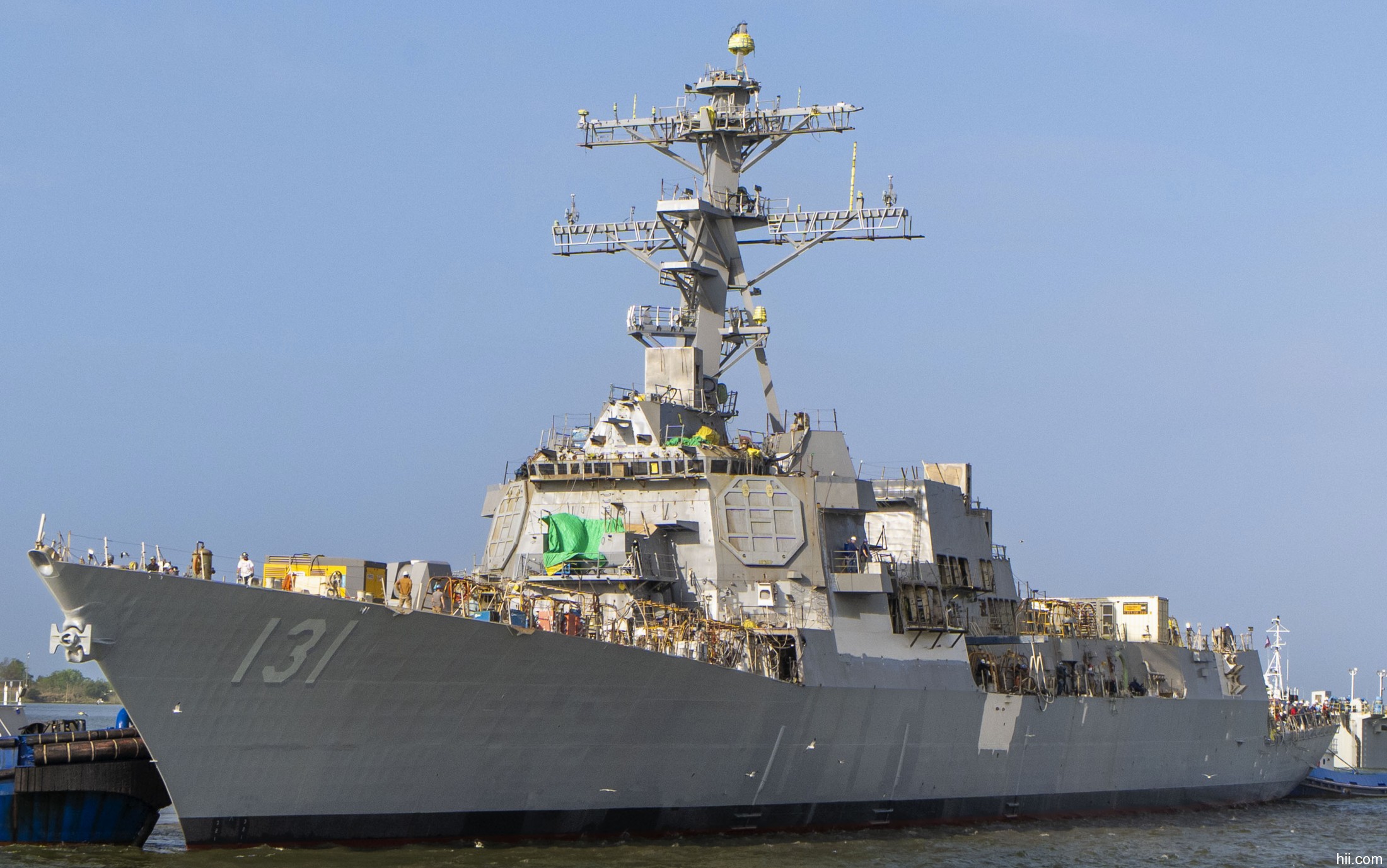 uss george m. neal ddg-131 arleigh burke class guided missile destroyer huntington ingalls pascagoula mississippi hii 04x