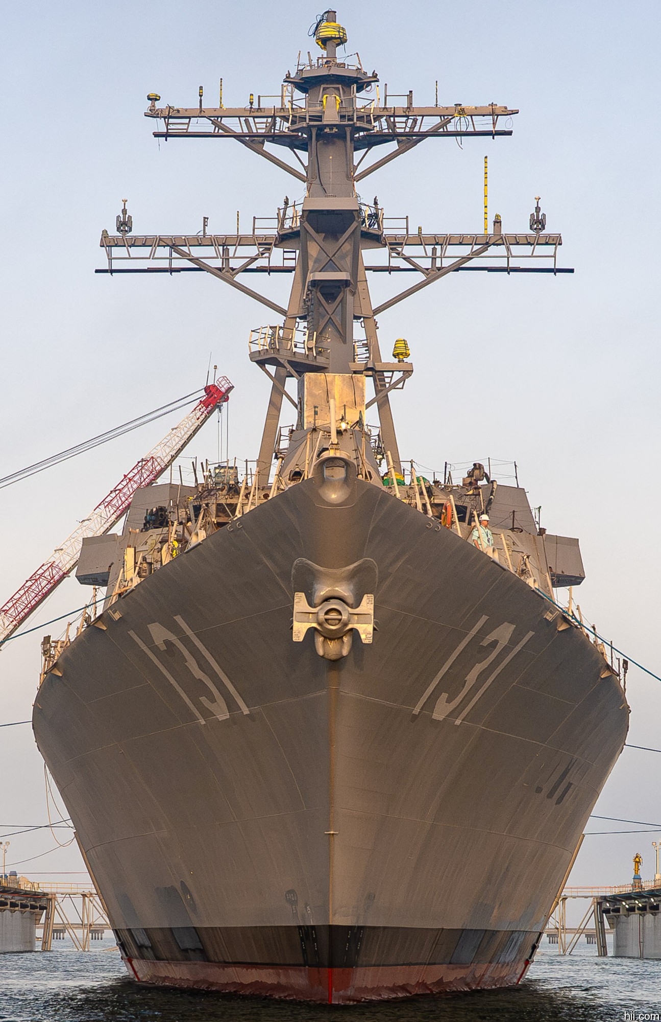 uss george m. neal ddg-131 arleigh burke class guided missile destroyer launching hii ingalls pascagoula april 2026 05