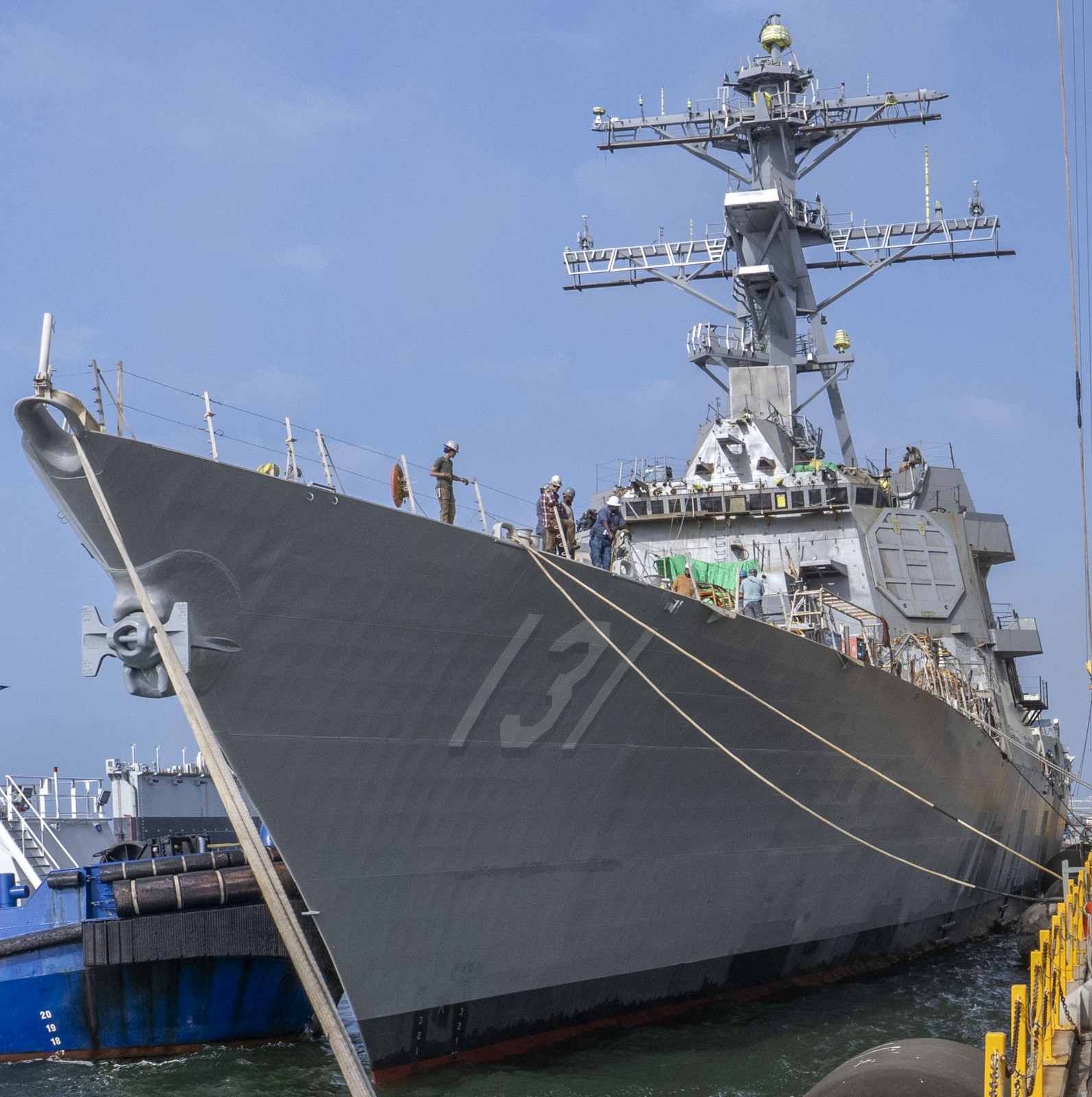 uss george m. neal ddg-131 arleigh burke class guided missile destroyer launching huntington ingalls pascagoula launching 06