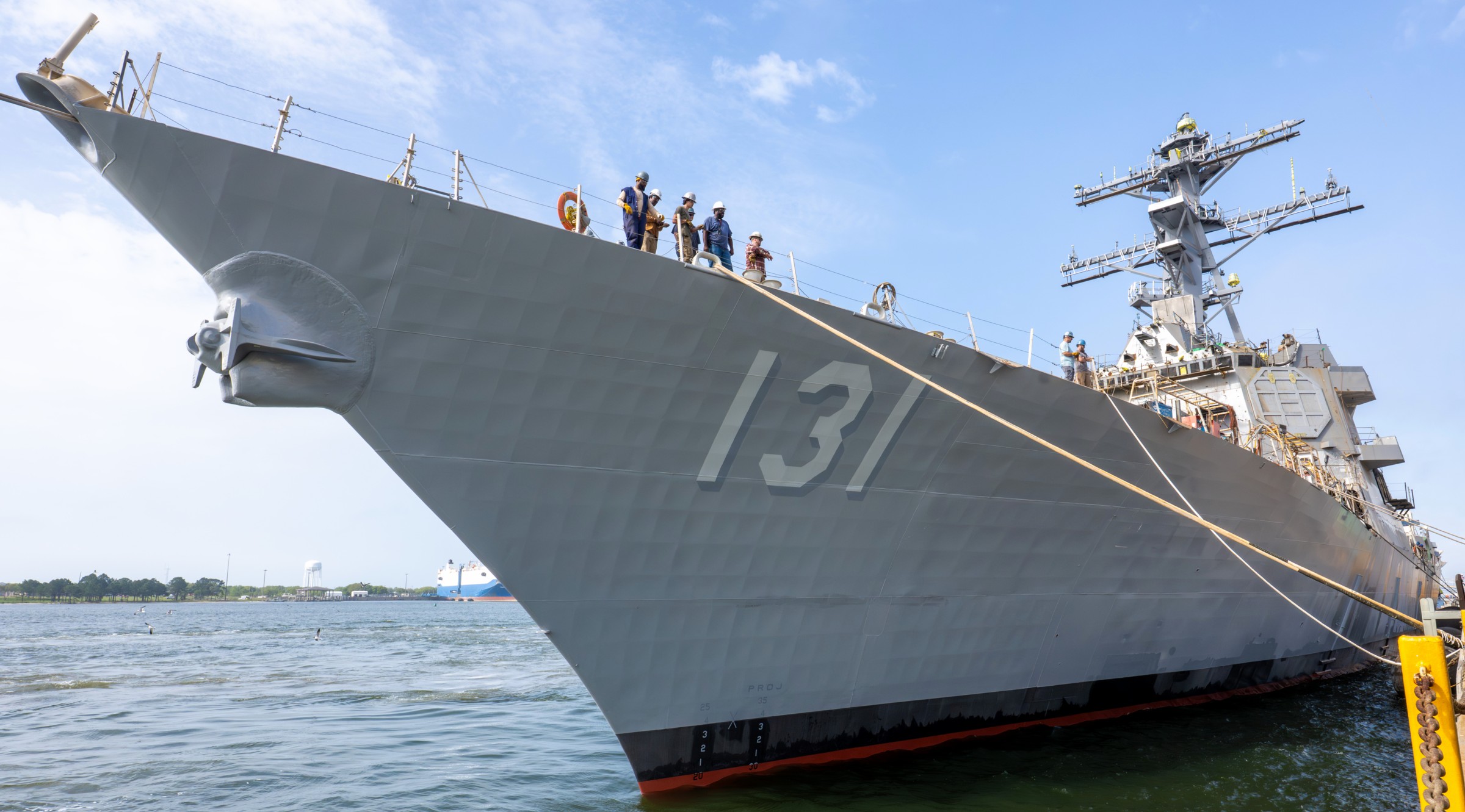 uss george m. neal ddg-131 arleigh burke class guided missile destroyer launching huntington ingalls pascagoula 2026 07