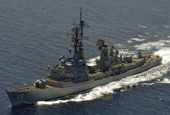 DDG-15 USS Berkeley - Charles F. Adams class guided missile destroyer