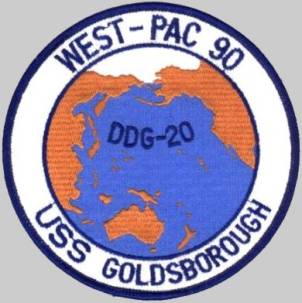 DDG-20 USS Goldsborough cruise patch