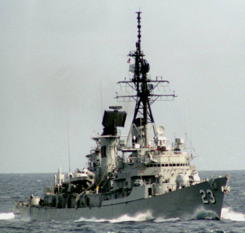 USS Richard E. Byrd DDG-23 - Charles F. Adams class guided missile destroyer