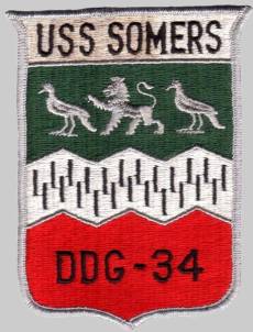 DDG-34 USS Somers patch crest insignia