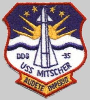DDG-35 USS Mitscher patch crest insignia
