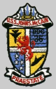 DDG-36 USS John S. McCain patch crest insignia