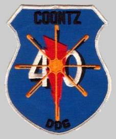 DDG-40 USS Coontz patch crest insignia