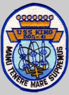 DDG-41 USS King patch crest insignia