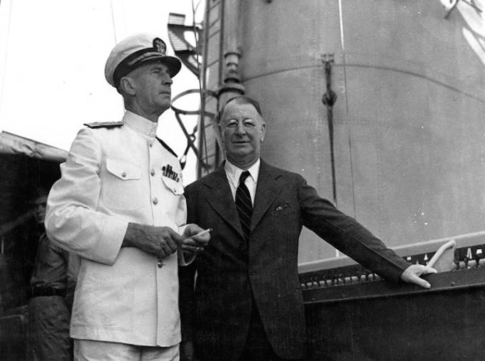 Admiral Ernest J. King and SECNAV Frank Knox