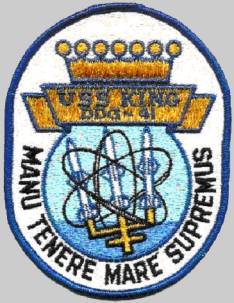 DDG-41 USS King patch crest insignia