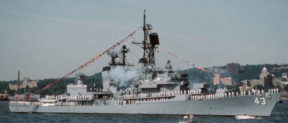 DDG-43 USS Dahlgren - Farragut Coontz class guided missile destroyer leader