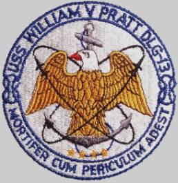 DLG-13 USS William V. Pratt patch crest insignia