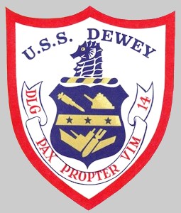 dlg-14 uss dewey insignia crest patch 02